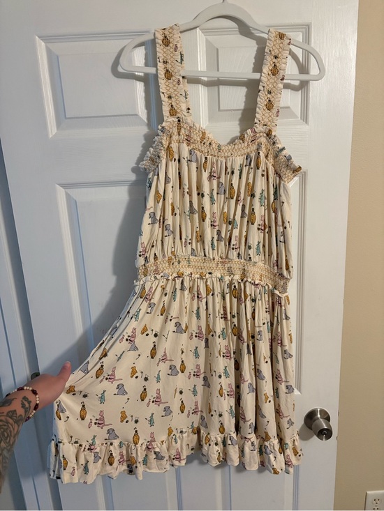kate quinn Dresses & Skirts - Kate Quinn Women’s Winnie the Pooh Cream Smocked Sundress with Colorful Print